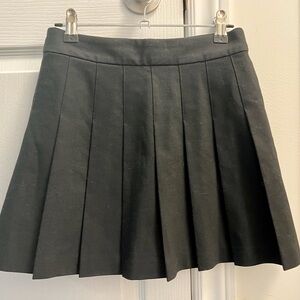 aritzia sunday best black pleated mini skirt